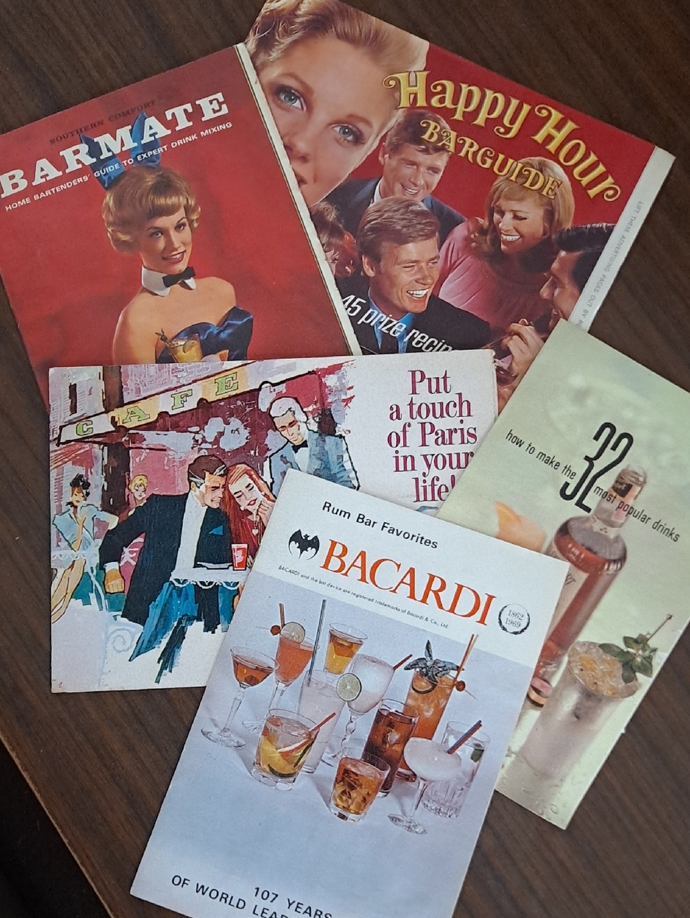 Vintage Mixed Drink Booklets